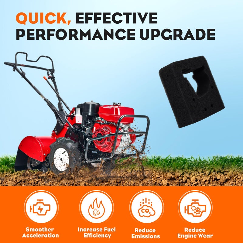 Hipa 2 Pack GX31 Air Filter for Honda GX31 GX22 FG100 GX 31 GX 22 Engine FG100 Tiller Cultivator Replace 17211-ZM3-800 4 Stroke Air Filter - Image 5